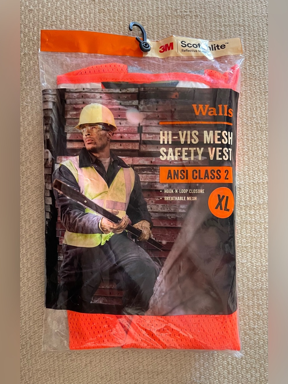 Walls Hi-Vis Mesh Safety Vest in Bright Orange